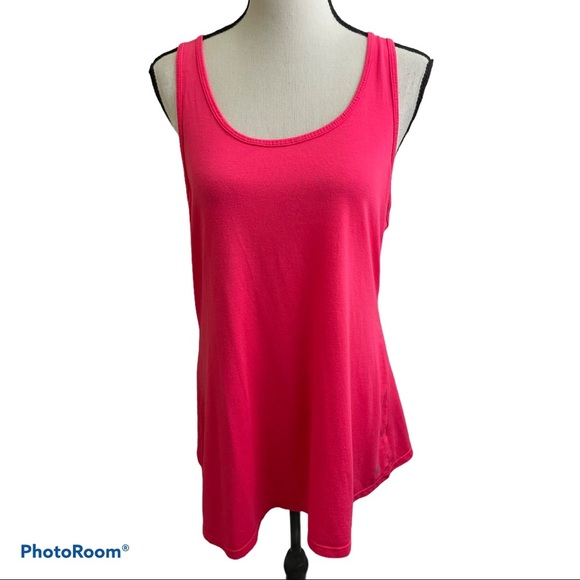 Apana pink exercise outdoor top. Bright pink size large strap back - Picture 1 of 6